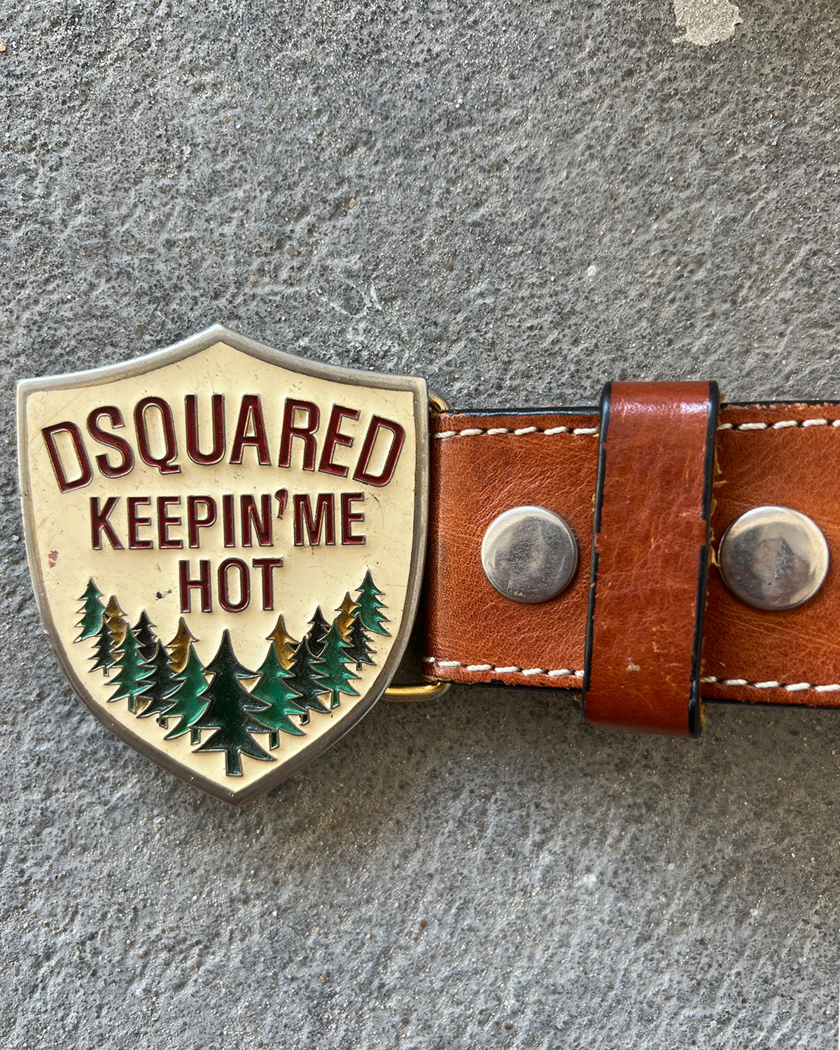 DSQUARED KEEPIN'ME HOT BELT