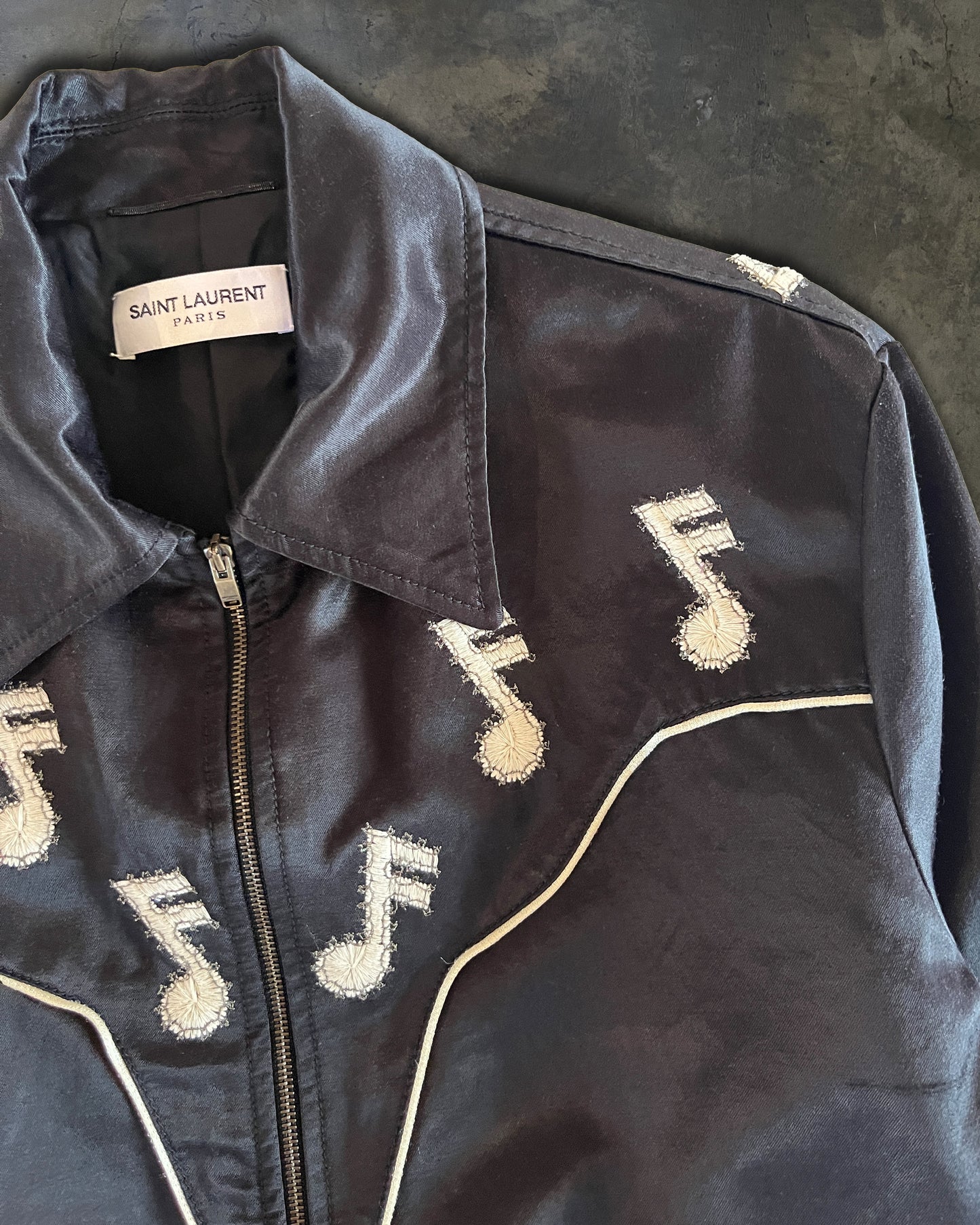 SAINT LAURENT FW2016 MUSIC NOTE JACKET