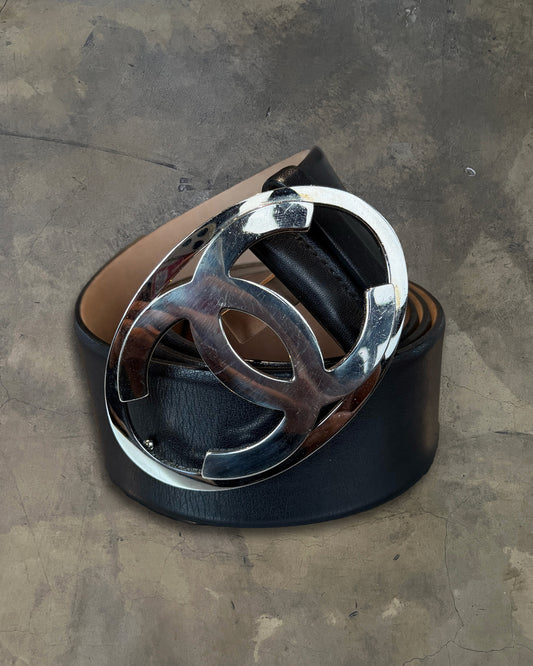 CHANEL CALFSKIN OVAL CC BELT