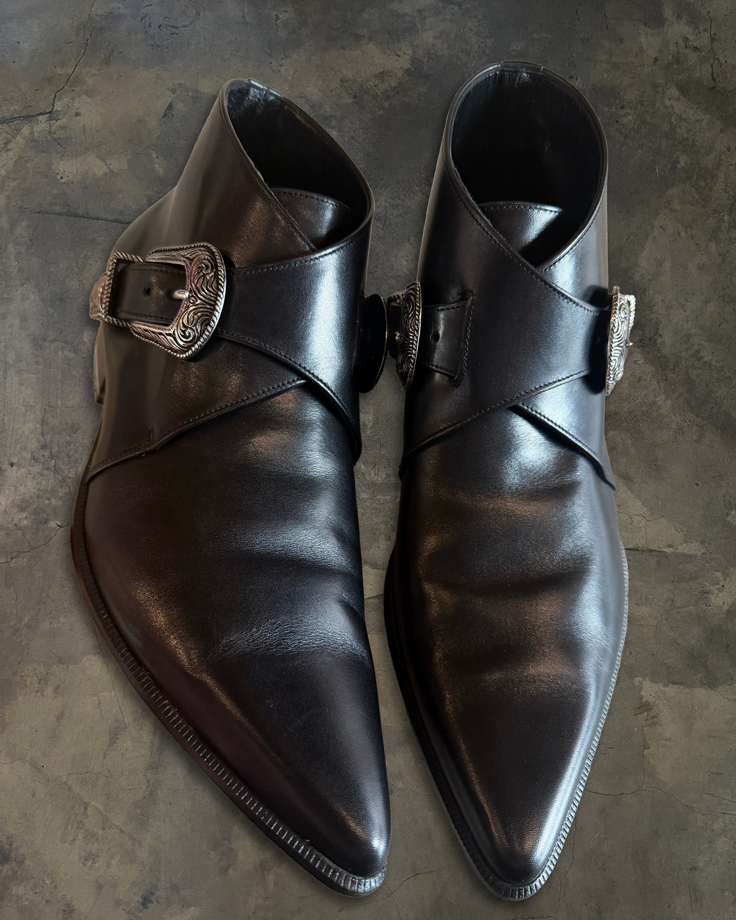 SAINT LAURENT SS2014 RUNWAY DUCKIES WESTERN BOOTS