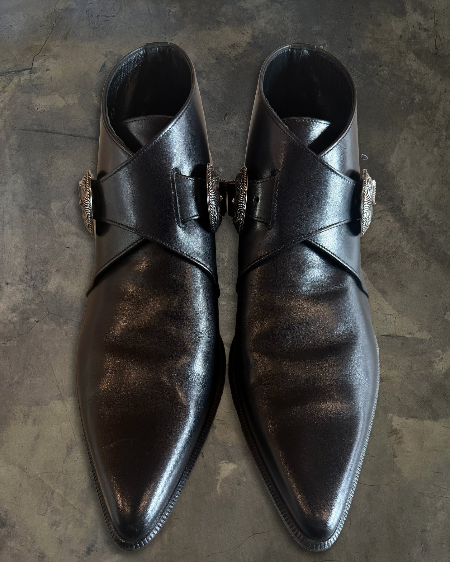 SAINT LAURENT SS2014 RUNWAY DUCKIES WESTERN BOOTS