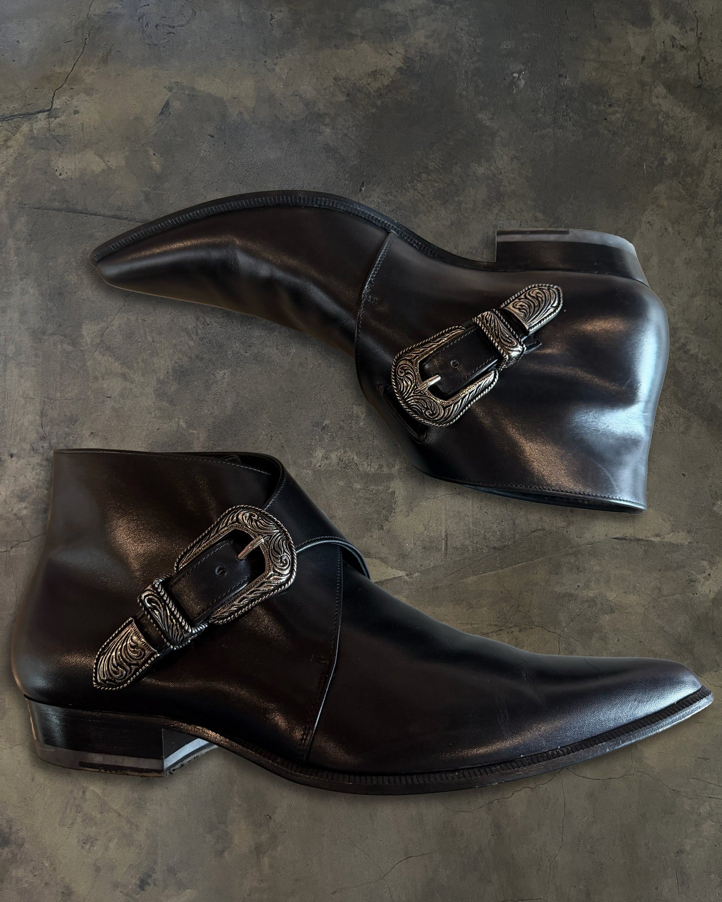 SAINT LAURENT SS2014 RUNWAY DUCKIES WESTERN BOOTS