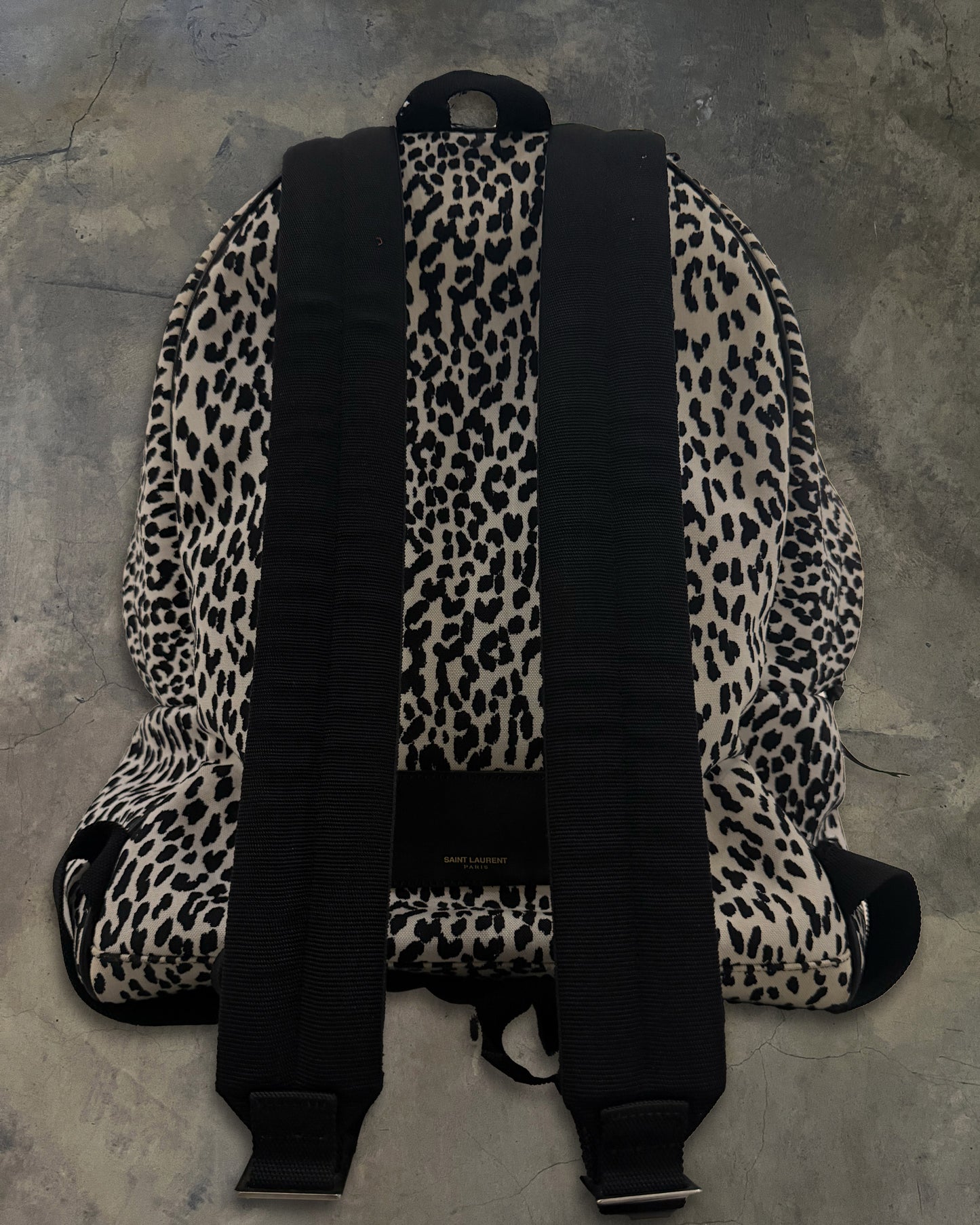 SAINT LAURENT LEOPARD BACKPACK