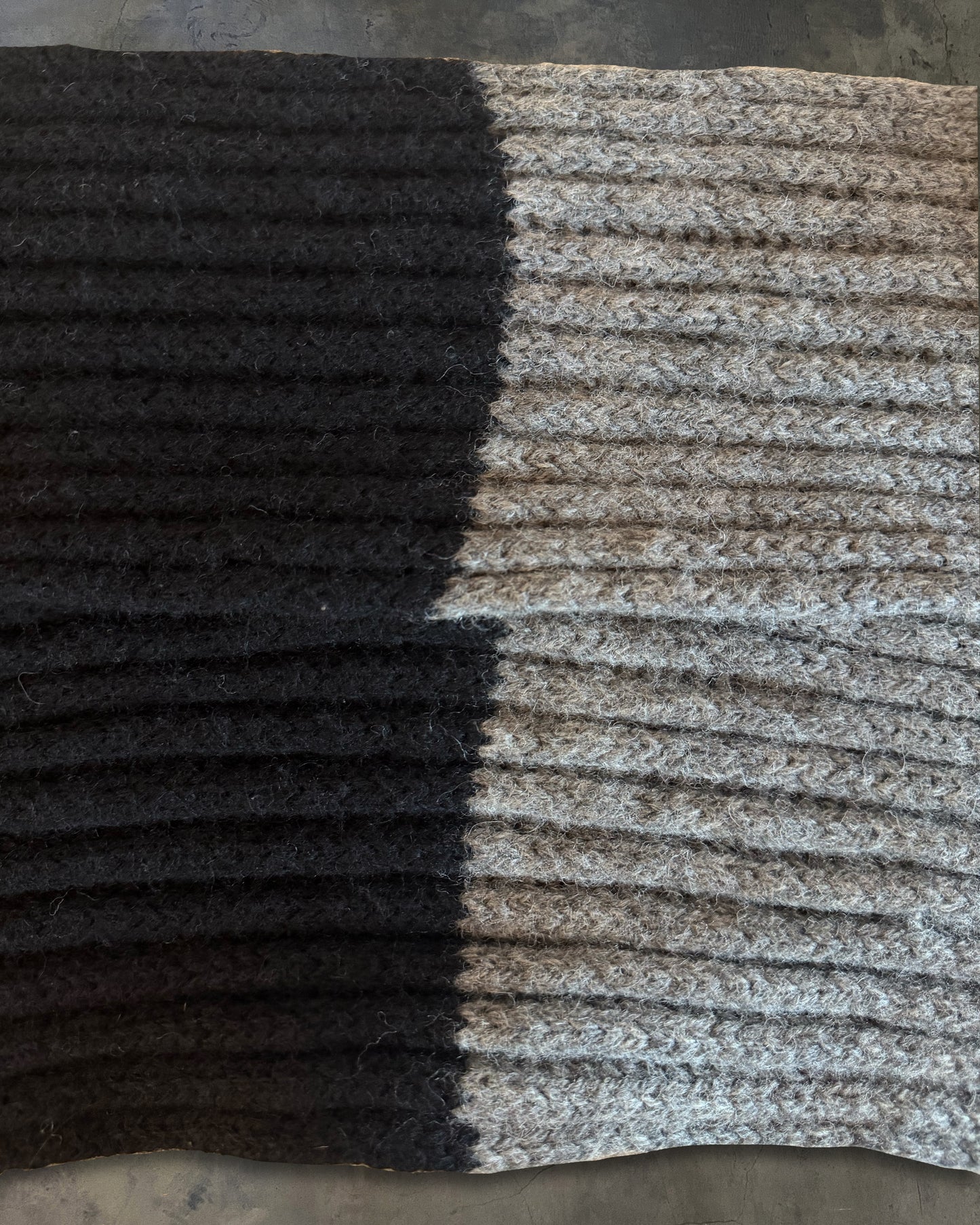 DIOR HOMME AW2006 'THESE GREY DAYS' WOOL SCARF