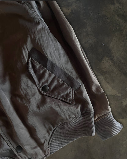 80's ISSEY MIYAKE X NISSAN "SKYLINE" ASYMMETRICAL BOMBER JACKET