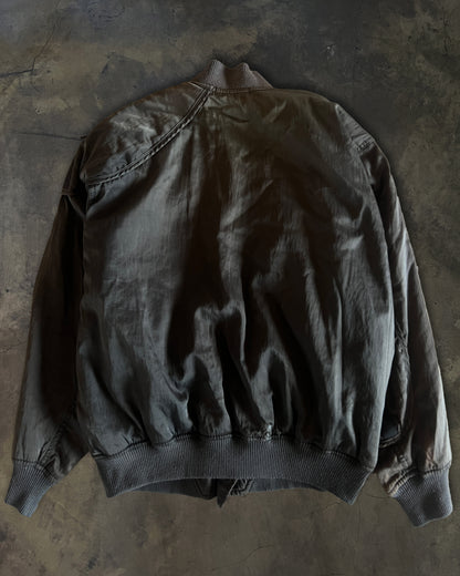 80's ISSEY MIYAKE X NISSAN "SKYLINE" ASYMMETRICAL BOMBER JACKET