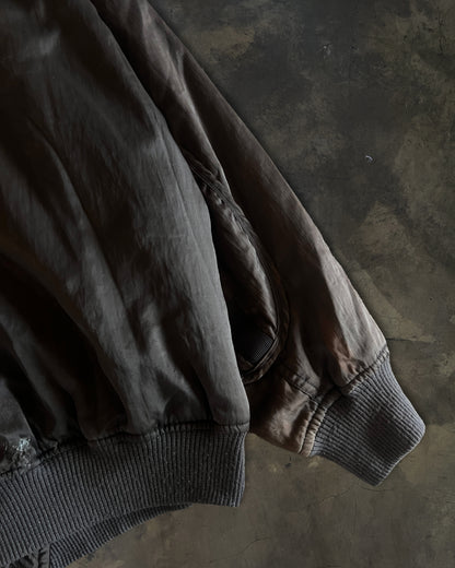 80's ISSEY MIYAKE X NISSAN "SKYLINE" ASYMMETRICAL BOMBER JACKET