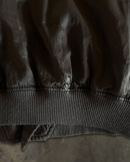 80's ISSEY MIYAKE X NISSAN "SKYLINE" ASYMMETRICAL BOMBER JACKET