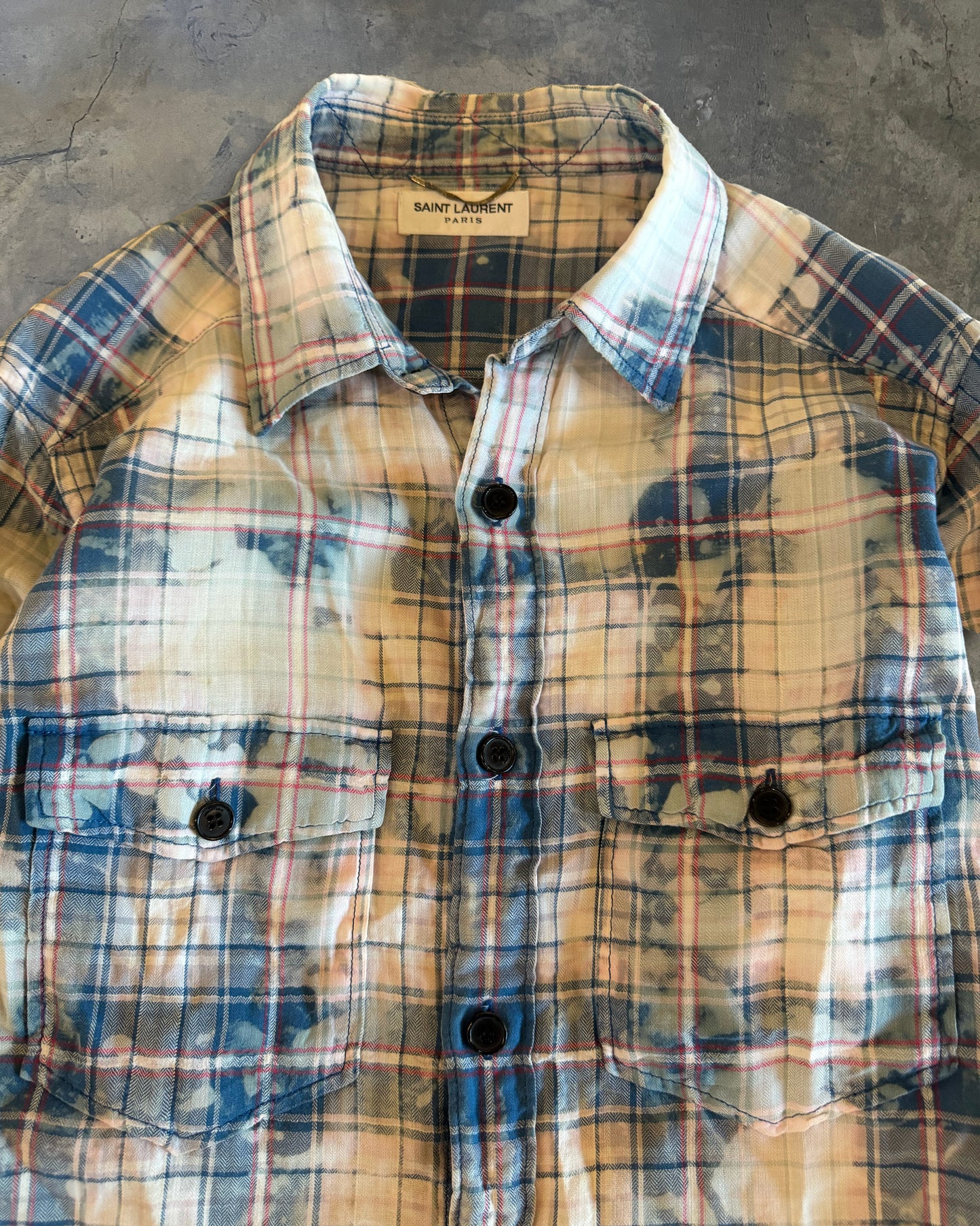 SAINT LAURENT SS2016  SURF SOUNDS FLANNEL
