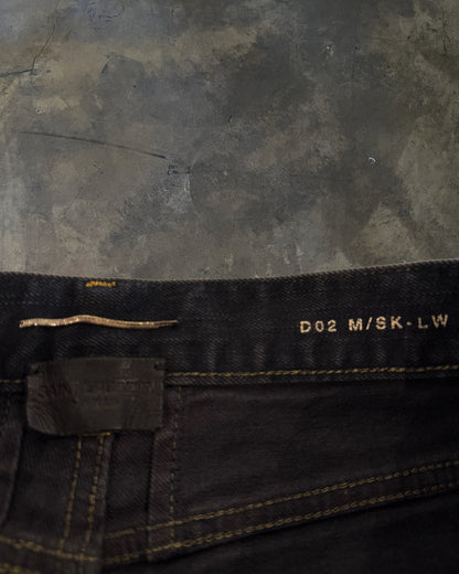 SAINT LAURENT FW2014 RUNWAY OIL STAIN JEANS