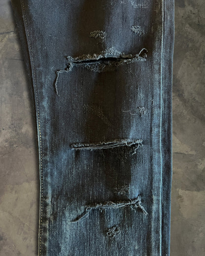 SAINT LAURENT 2016 OIL STAINED DENIM