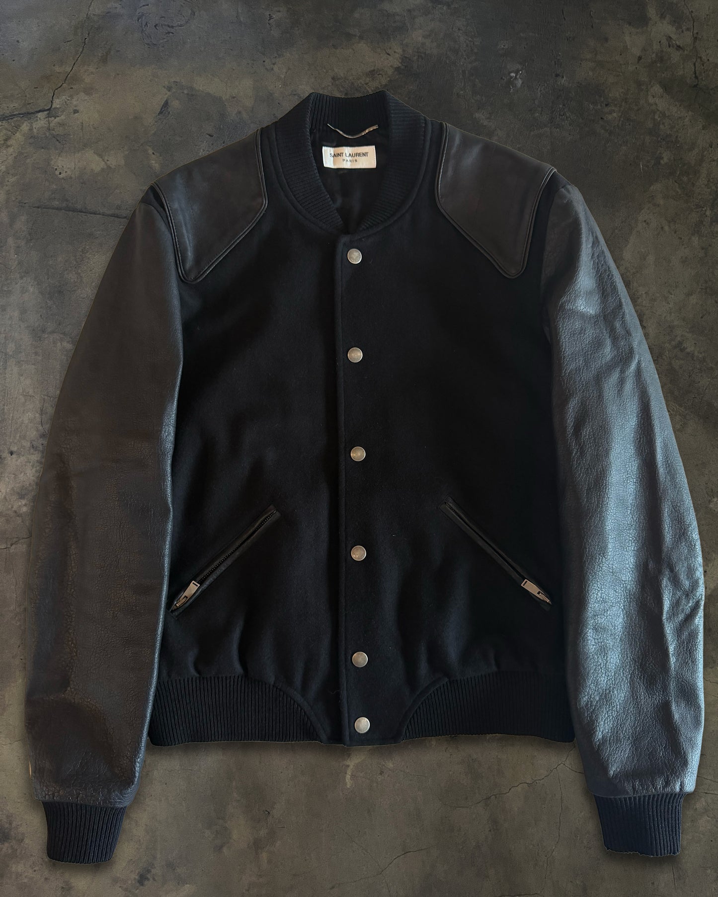 SAINT LAURENT AW2017 HEAVEN TEDDY BOMBER JACKET