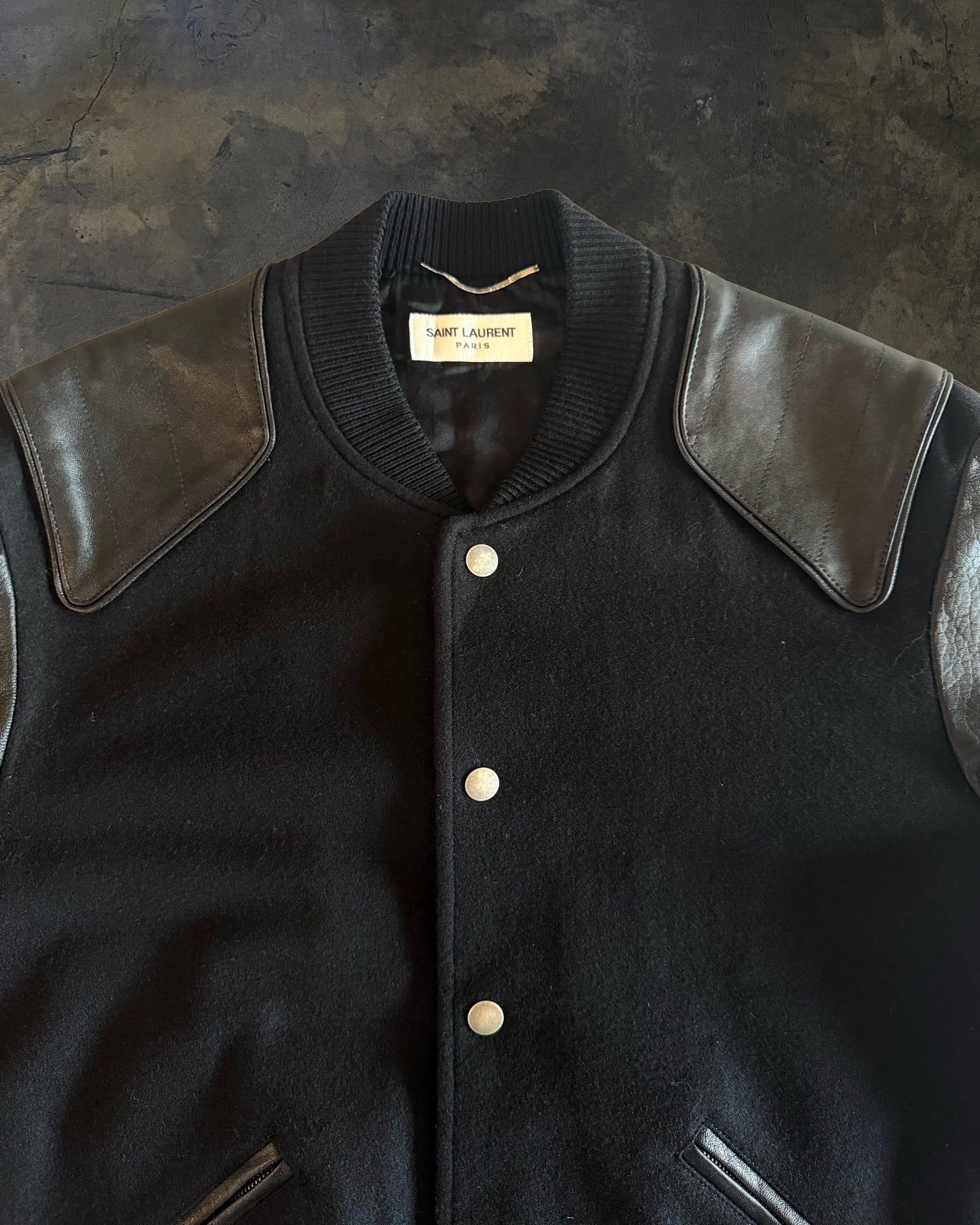 SAINT LAURENT AW2017 HEAVEN TEDDY BOMBER JACKET