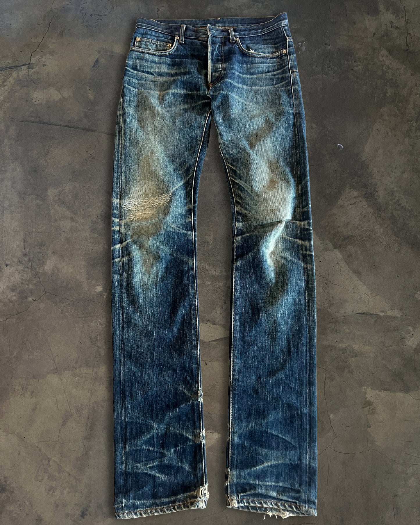 DIOR HOMME AW2008 ' LUMIERE DU NORD ' WASHED DENIM