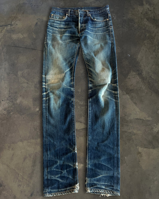 DIOR HOMME AW2008 ' LUMIERE DU NORD ' WASHED DENIM