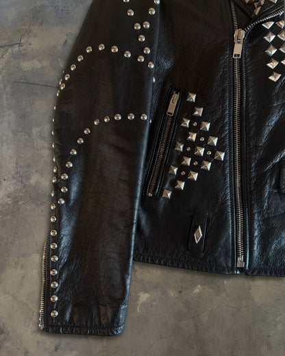 SAINT LAURENT FW2016 "PALLADIUM" STUDDED LEATHER JACKET