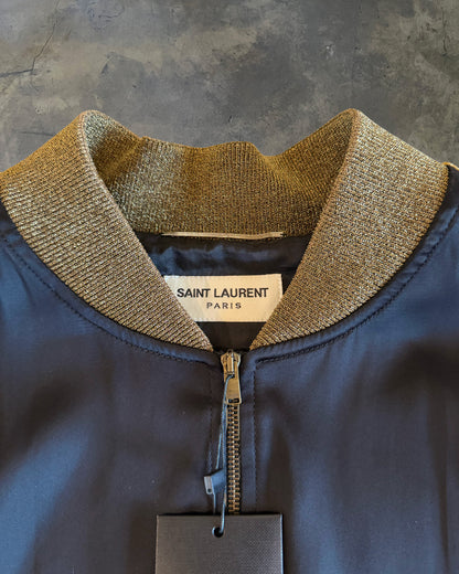 SAINT LAURENT SS2016 BABY SEQUIN SILK BOMBER