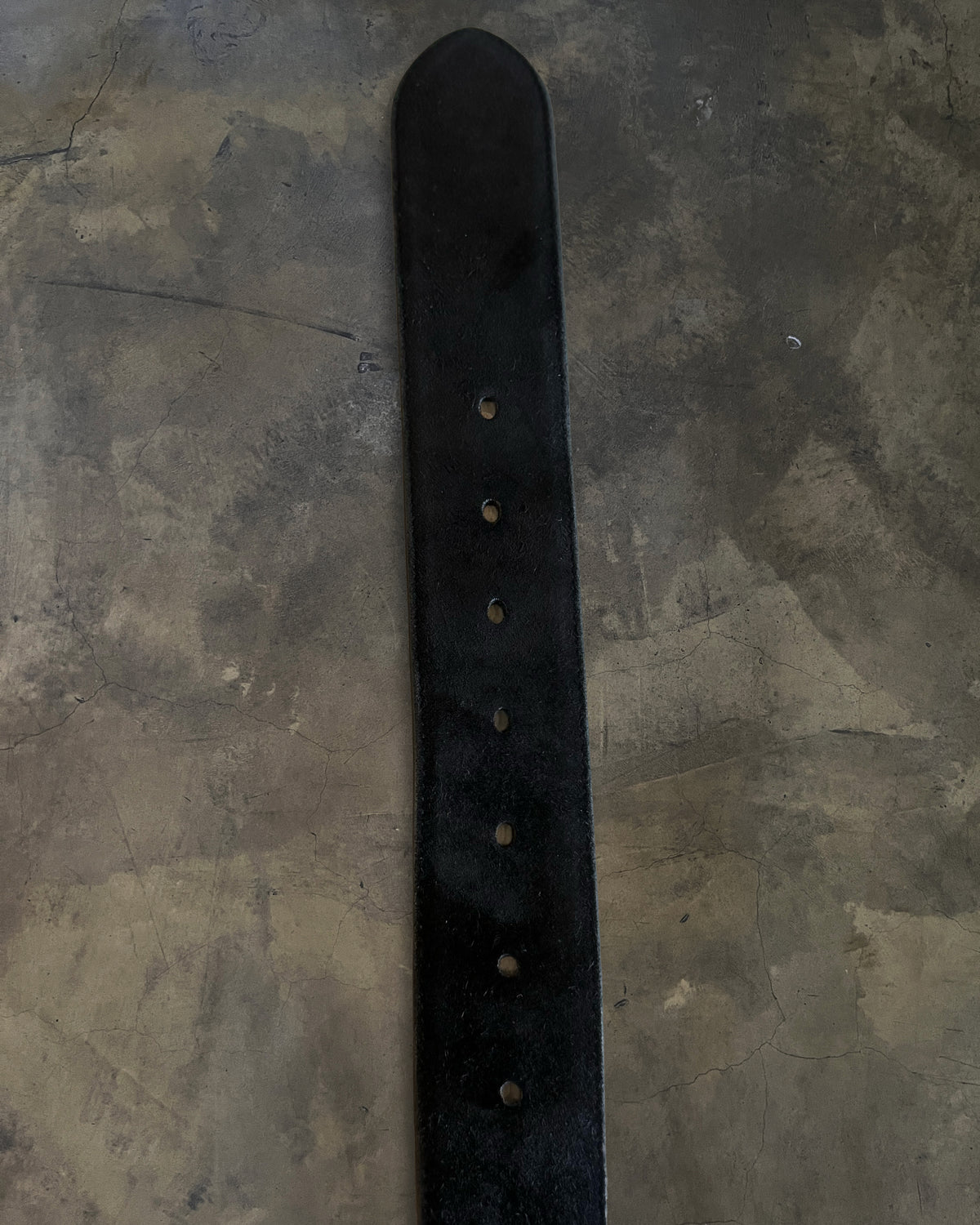 SAINT LAURENT SILVER YSL WESTERN SUEDE BELT