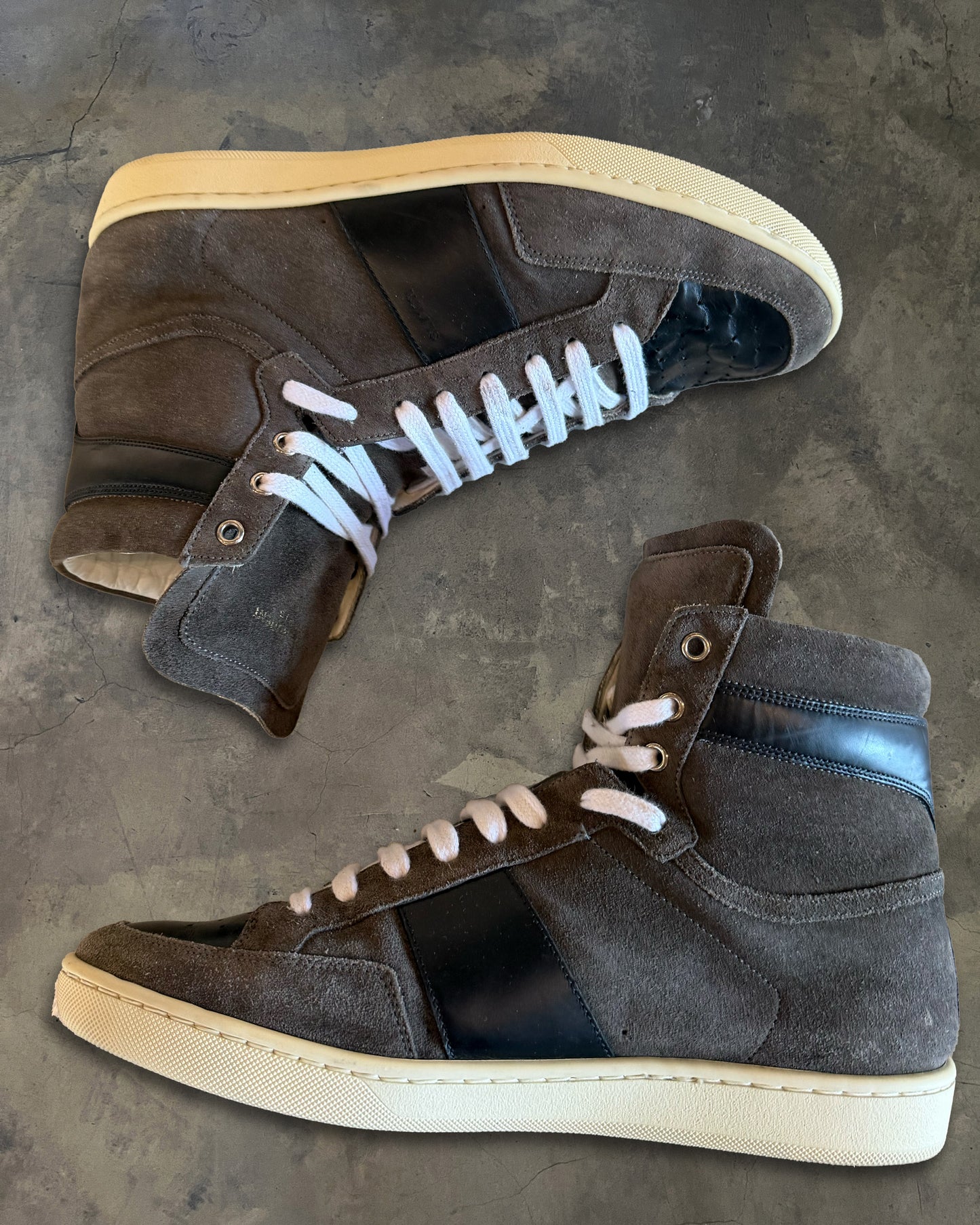 SAINT LAURENT SL/10H SUEDE SNEAKERS