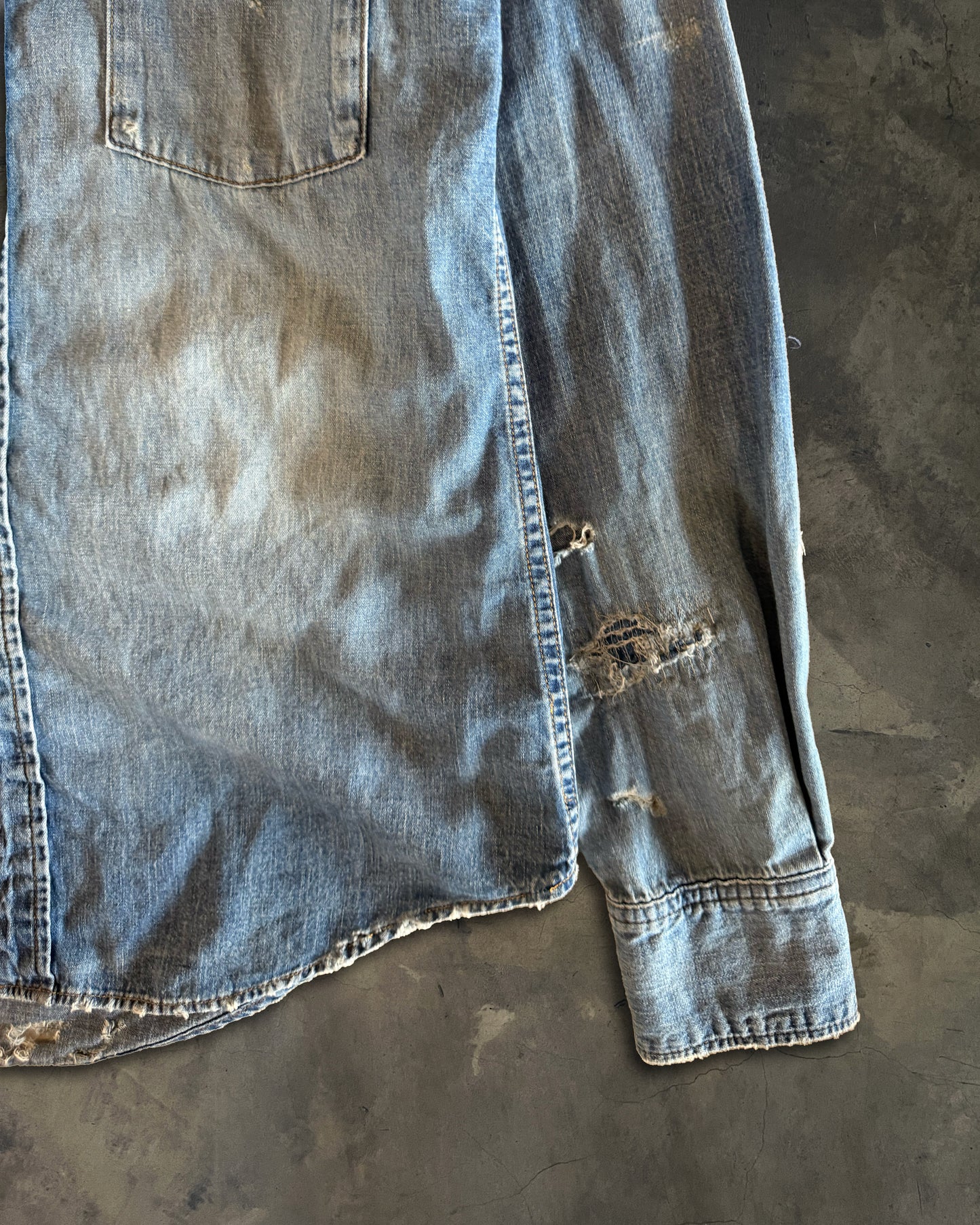 SAINT LAURENT SS2015 DENIM SHIRT