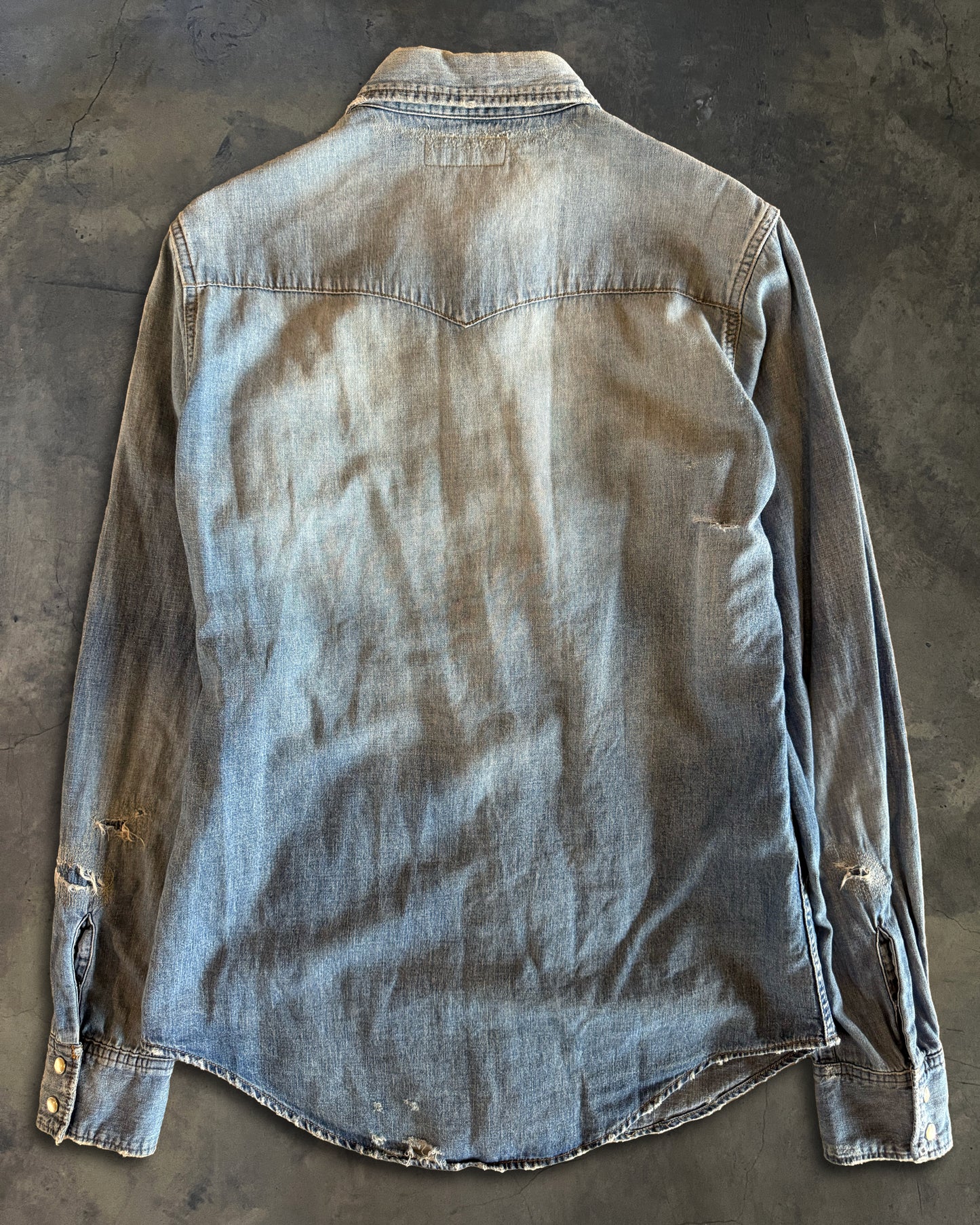 SAINT LAURENT SS2015 DENIM SHIRT