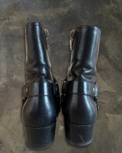 SAINT LAURENT FW2013 CHAIN WYATT HARNESS BOOTS