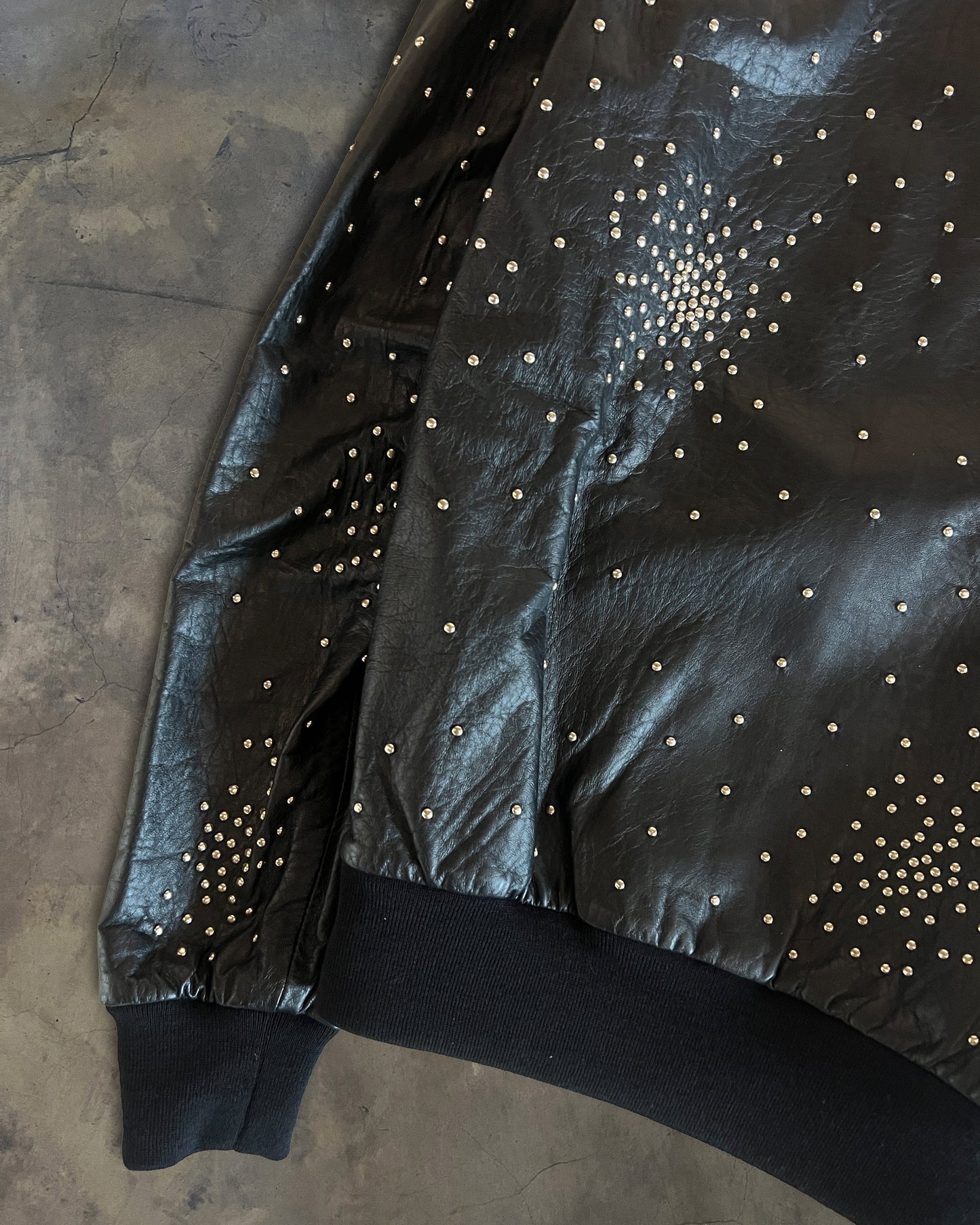 SAINT LAURENT FW2016 RIVET FIREWORKS LEATHER JACKET