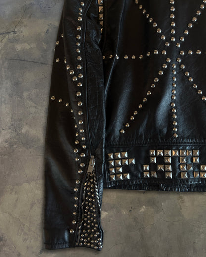 SAINT LAURENT FW2016 "PALLADIUM" STUDDED LEATHER JACKET