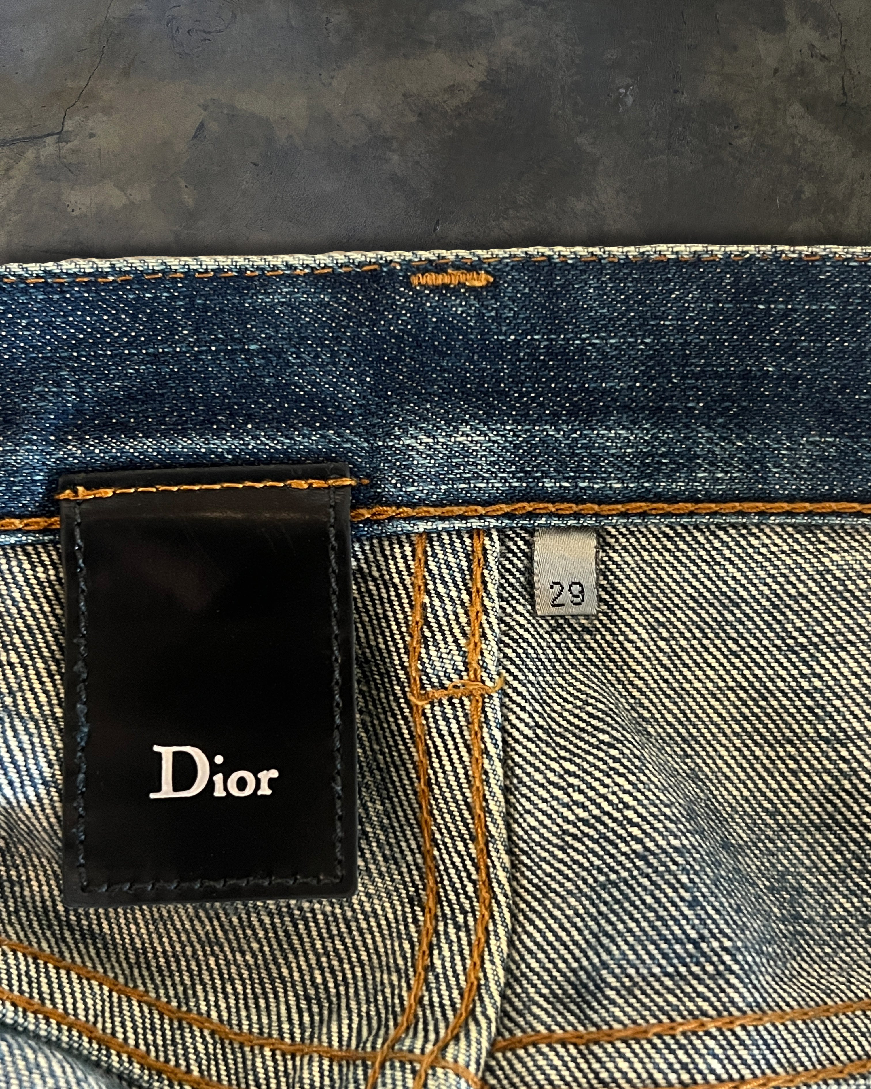 DIOR HOMME AW2008 ' LUMIERE DU NORD ' WASHED DENIM – glam archive