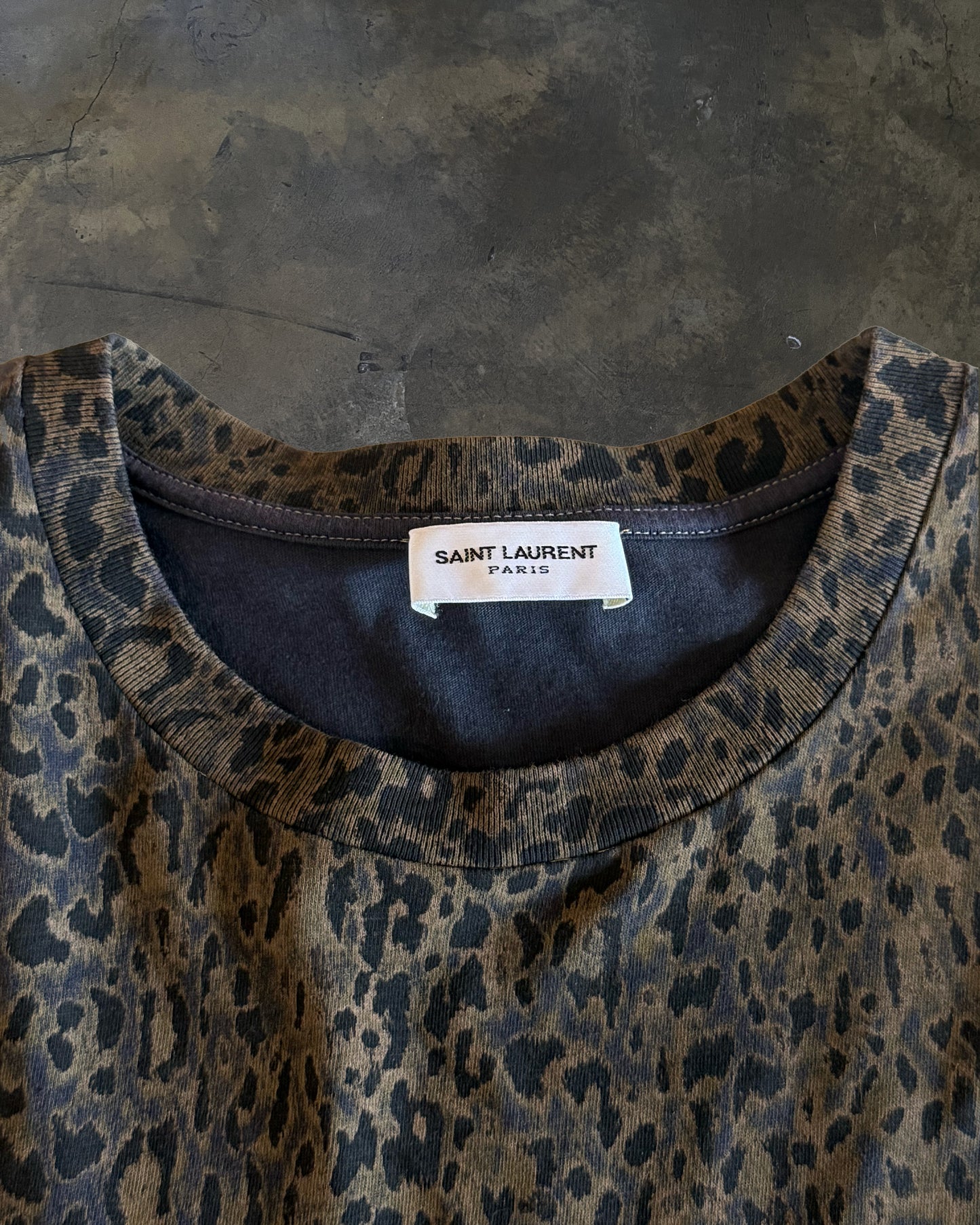 SAINT LAURENT FW2020 ANIMALIER OMBRE TEE