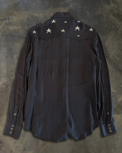 SAINT LAURENT FW2016 STAR EMBELLISHED WESTERN SHIRT