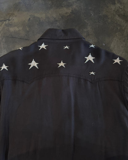 SAINT LAURENT FW2016 STAR EMBELLISHED WESTERN SHIRT