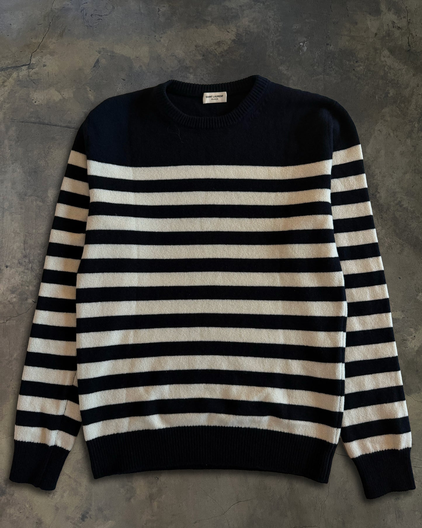 SAINT LAURENT FW2015 STRIPED SWEATER