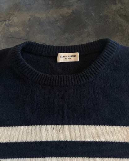 SAINT LAURENT FW2015 STRIPED SWEATER