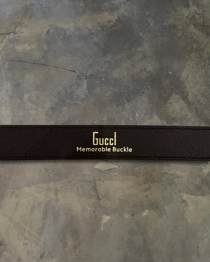 GUCCI GG PYHTON LEATHER BELT