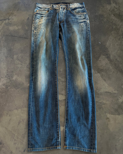 DIOR HOMME SS2007 SPIDERWEB DENIM