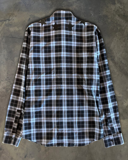 GIVENCHY SS2015 STAR PLAID BUTTON UP