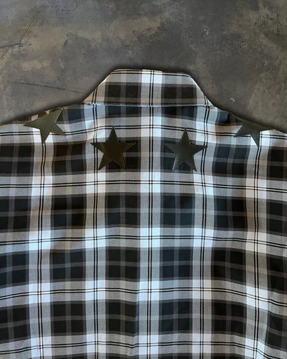 GIVENCHY SS2015 STAR PLAID BUTTON UP