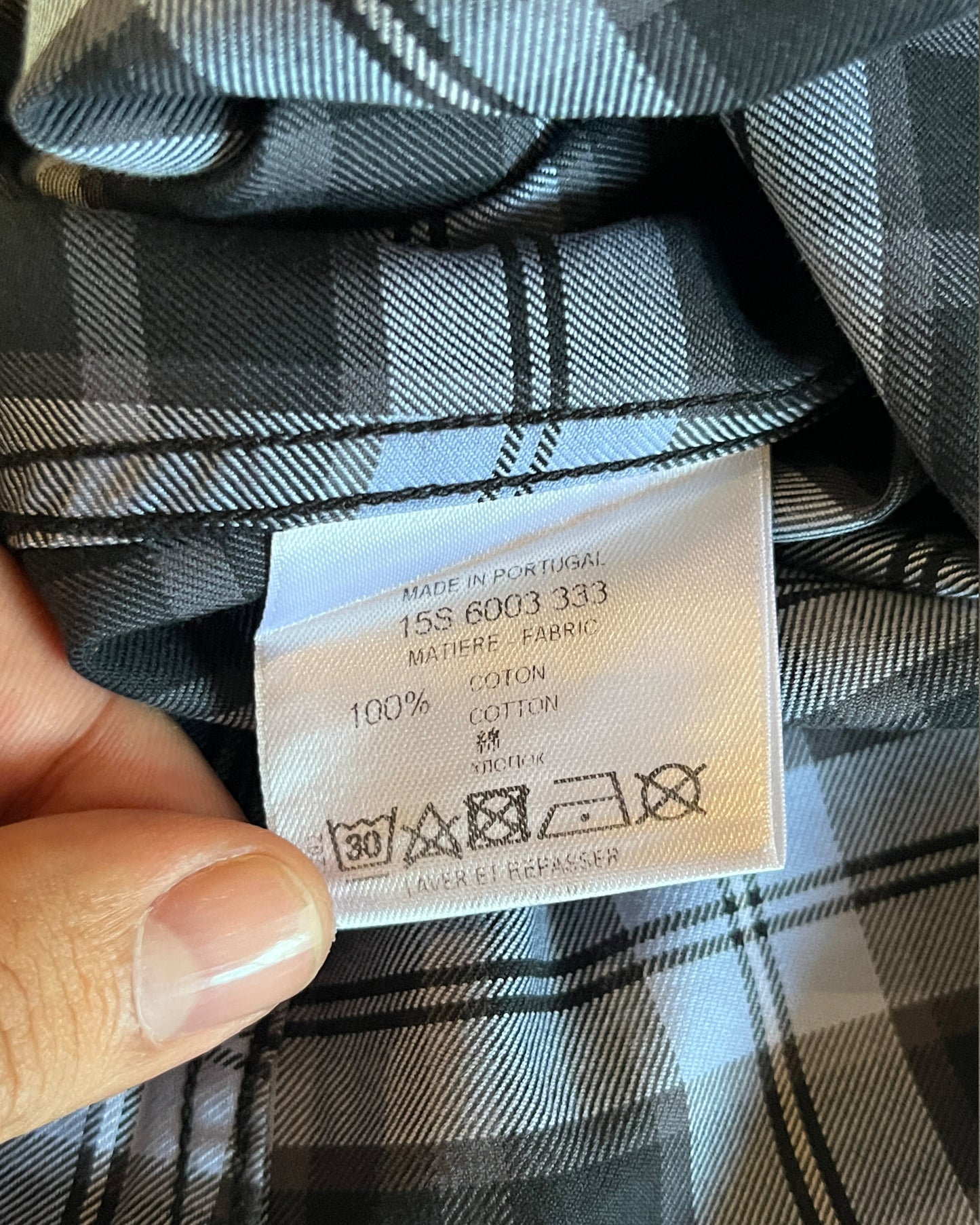 GIVENCHY SS2015 STAR PLAID BUTTON UP