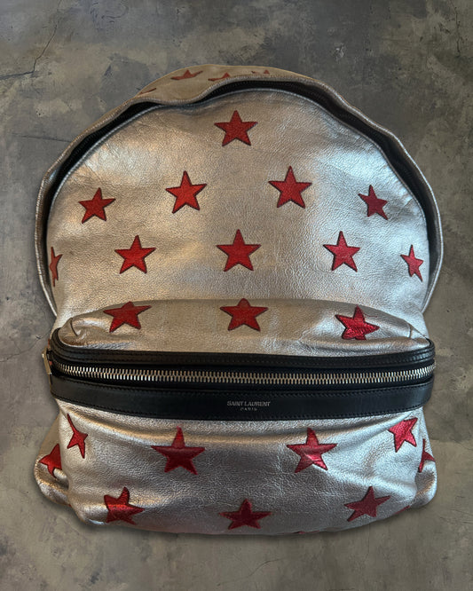 SAINT LAURENT METALLIC STAR BACKPACK