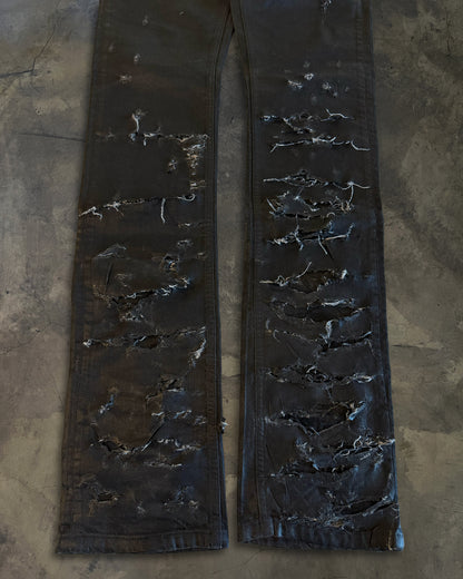 DIOR HOMME SS2004 "STRIP" WAXED DENIM