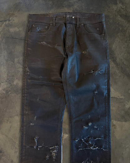 DIOR HOMME SS2004 "STRIP" WAXED DENIM