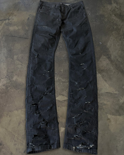 DIOR HOMME SS2004 "STRIP" WAXED DENIM