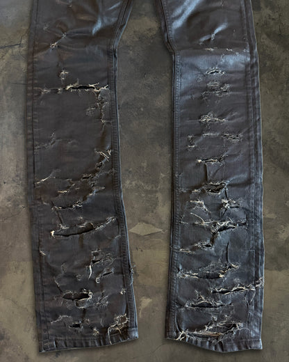 DIOR HOMME SS2004 "STRIP" WAXED DENIM