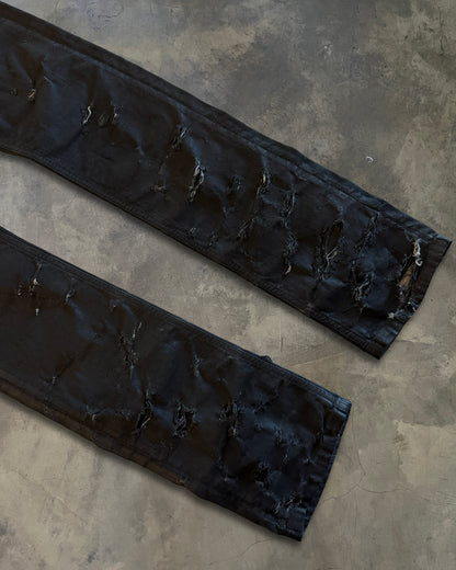 DIOR HOMME SS2004 "STRIP" WAXED DENIM