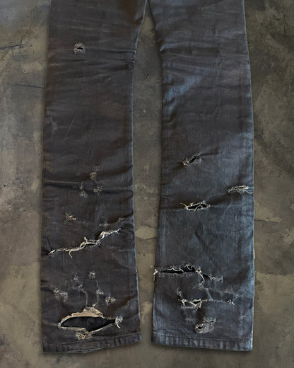 DIOR HOMME SS2004 "STRIP" WAXED DENIM