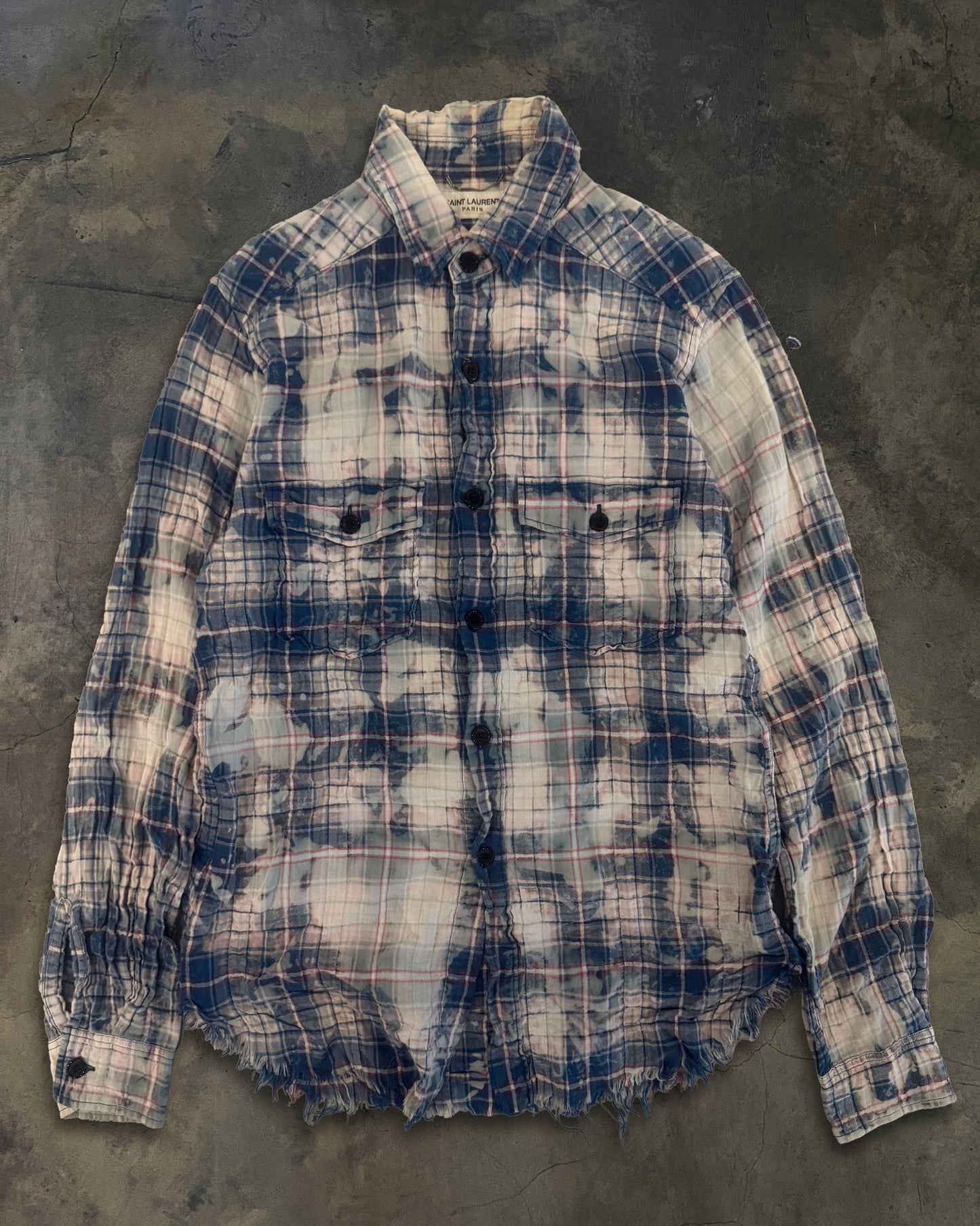 SAINT LAURENT SS2016  SURF SOUNDS FLANNEL