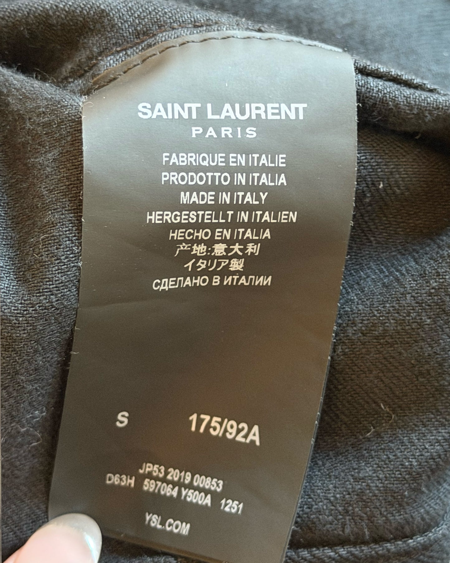 SAINT LAURENT 2019 DENIM TRUCKER JACKET