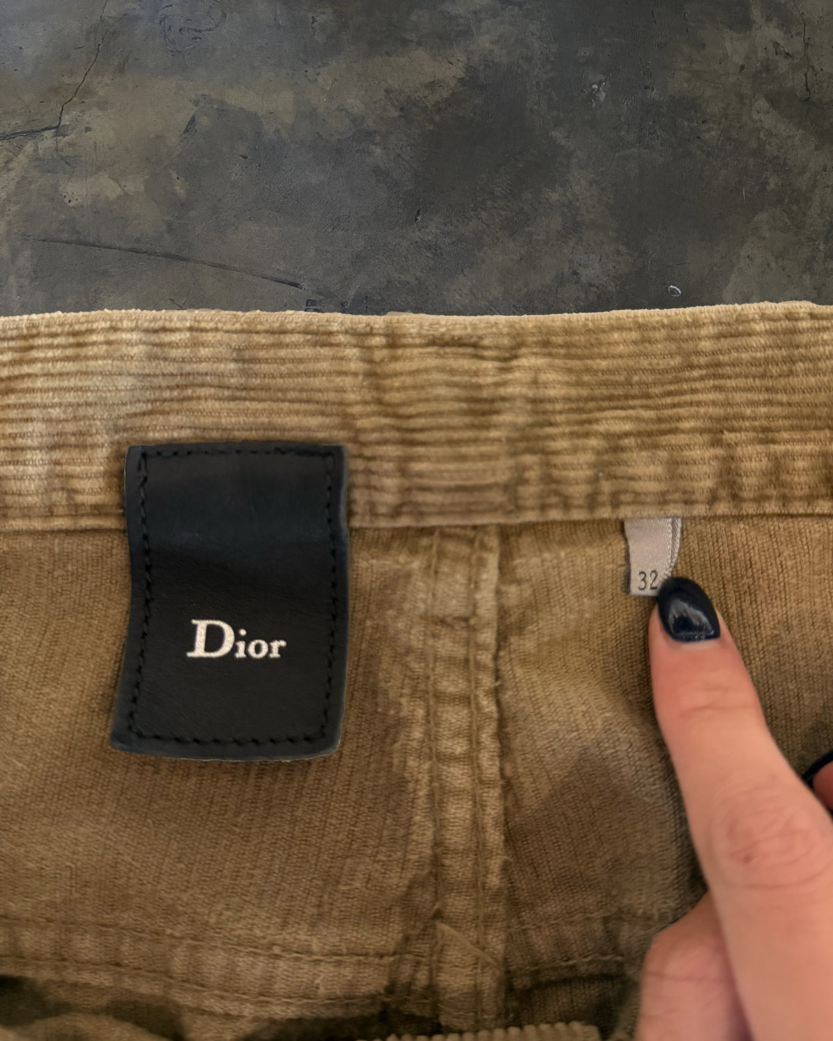 DIOR HOMME AW2004 VOTC RUNWAY CORDUROY DENIM