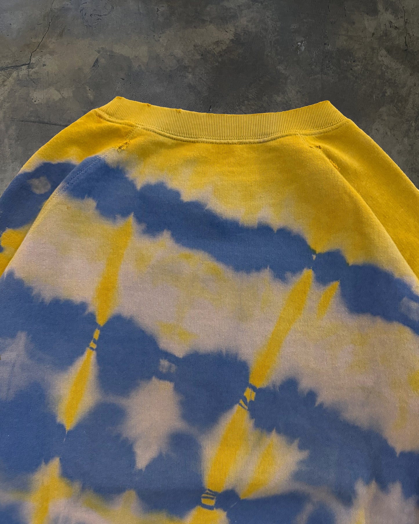 SAINT LAURENT SS2016 RUNWAY THRASHED TIE-DYE SWEATER